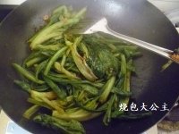 豆豉炒油麦菜