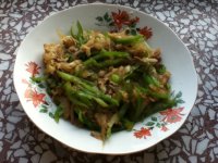 肉丝白菜炒青椒