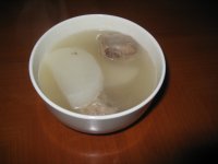 排骨煲白萝卜汤