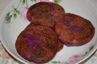 紫薯糯米豆沙饼