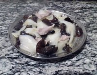 木耳白菜根炒肉片