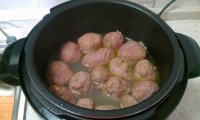 双菜牛肉丸汤