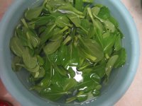 鸡毛菜豆腐衣汤