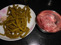 酸豆角炒肉末
