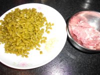 酸豆角炒肉末