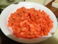 胡萝卜炒豌豆