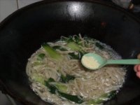 肉丝菜汤面