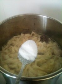 肉末菜心刀削面