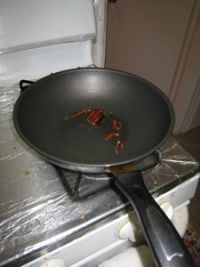 空心菜肉丝炒面