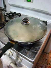 空心菜肉丝炒面