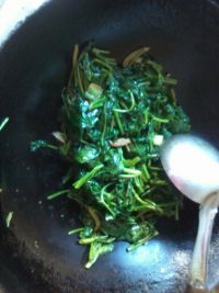 炝炒蕹菜