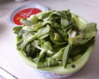 青菜炒香菇