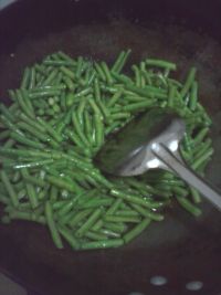 豇豆炒彩椒