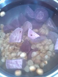 紫薯煮莲子