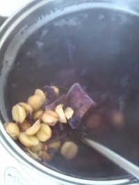 紫薯煮莲子