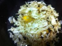 白菜鸡蛋挂面汤