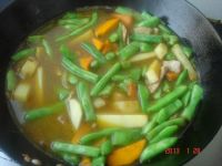 肉炖倭瓜豆角