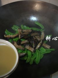 香菇炒荷兰豆