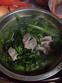 瘦肉菜心