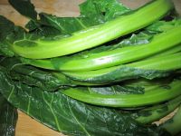 菜花叶子小豆腐