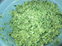 菜花叶子小豆腐