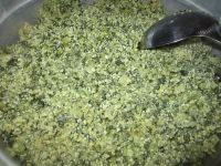 菜花叶子小豆腐