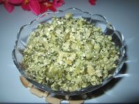 菜花叶子小豆腐