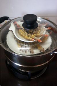 蒜蓉开边蒸竹节虾