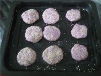 芝麻紫薯饼