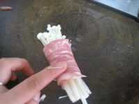 培根金针菇卷