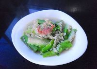 虾皮炖丝瓜
