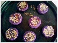 蜂蜜紫薯豆沙饼