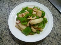 青椒炒鱿鱼