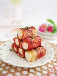 黑椒培根豆腐卷