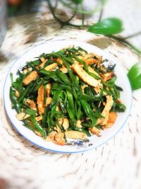 扁豆丝炒豆腐