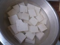 上海青煎豆腐