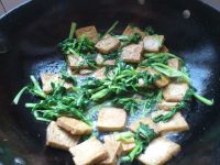 上海青煎豆腐