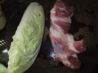 肉片炒白菜