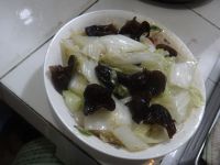 木耳炒大白菜