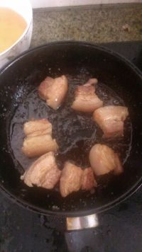 红烧肉炖干豆角