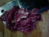 长豆角炒肉片