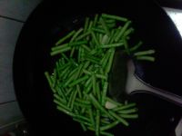 长豆角炒肉片