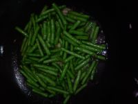 长豆角炒肉片