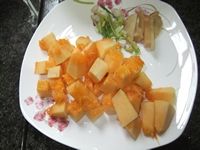 南瓜焖鸡肉