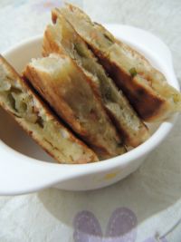 香葱火腿发面饼