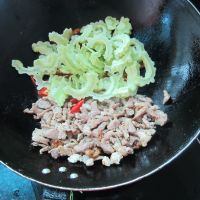 辣椒苦瓜炒肉