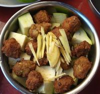 肉丸蒸茄子