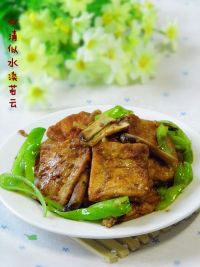 干煸青椒豆腐