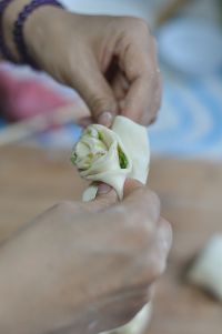 葱香花卷