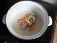 生菜虾粥